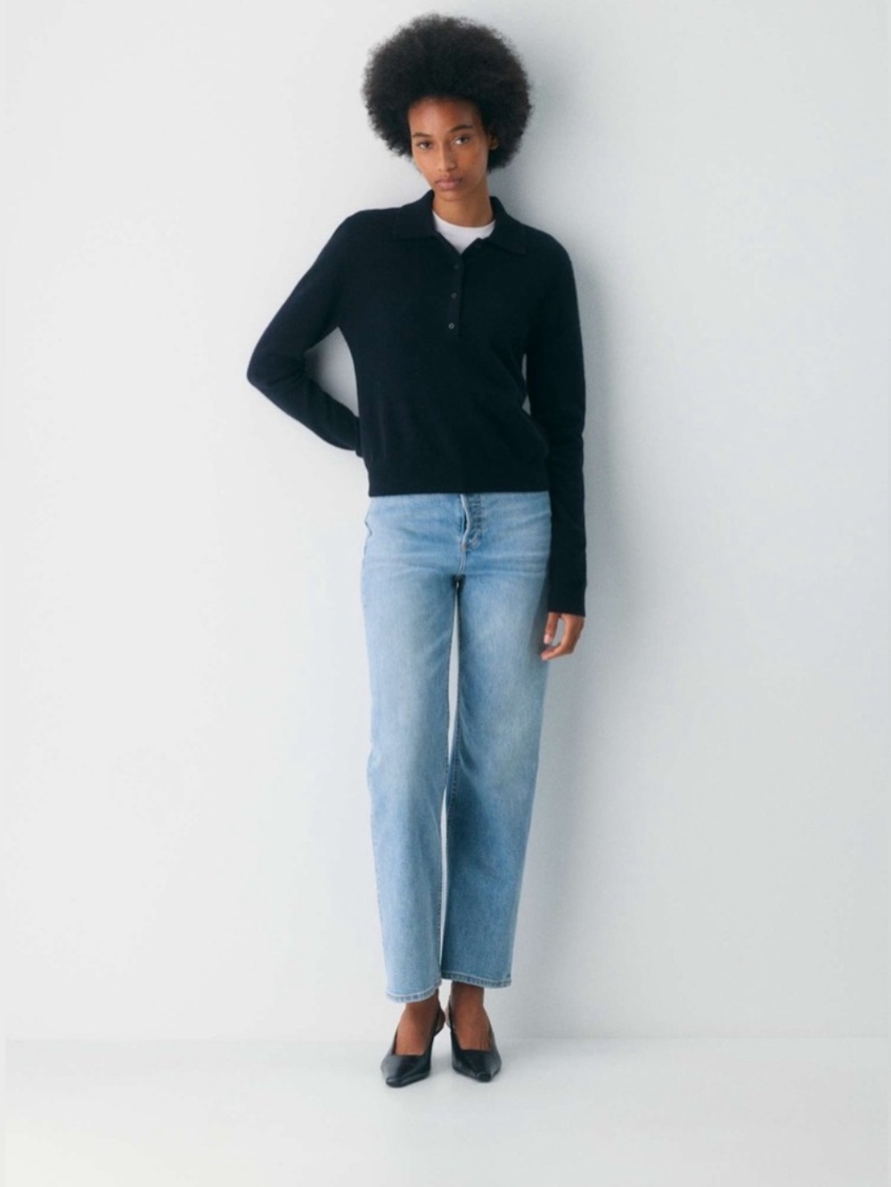 Aritzia Denim Forum The Arlo Hi-Rise Straight Jeans, blue, size 26